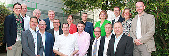 Gruppenbild der Vorständinnen und Vorstände auf der Vorständekonferenz der Beitriebskrankenkassen am 18. Juni 2024 in Augsburg.