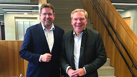 Von links nach rechts: Stephan Stracke, MdB/CSU und Dr. Ralf Langejürgen, Vorstandsvorsitzender BKK Landesverband Bayern.