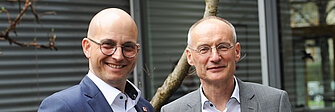 V.l.n.r.: Jörg Schlagbauer und Dr. Mark Reinisch, alternierende Vorsitzende des Verwaltungsrates des BKK Landesverbandes Bayern