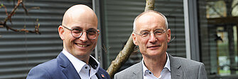Die alternierdenden Vorsitzenden des Verwaltungsrates des BKK Landesverbandes Bayern: Jörg Schlagbauer (links) und Dr. Mark Reinisch
